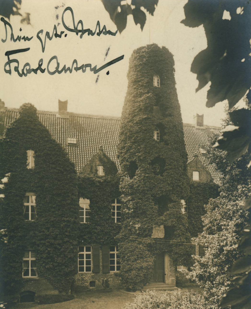 Postkarte von 1911, geschrieben vom "Schloßherrn" Karl Anton von Plettenberg